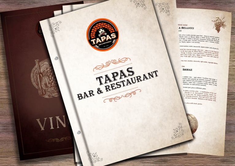 Tapas Bar MEnu